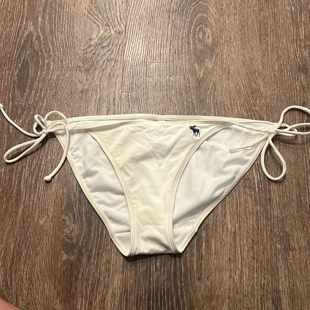 Abercrombie & Fitch women’s swim white bikini bottom